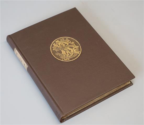 Taylor, Silas - The History of Gavel-Kind, 8vo, rebound cloth, renewed endpapers, folding genealogical table, library stamps to title p